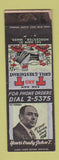 Matchbook Cover - T and T Grill Restaurant Worcester MA Federal WORN