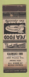 Matchbook Cover - Kaimuki Inn Honolulu Hawaii POOR BACK WHITE WORN WRITING