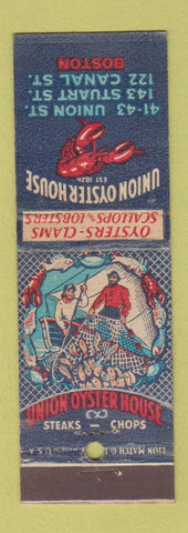 Matchbook Cover - Union Oyster House Boston MA