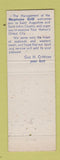 Matchbook Cover - Neptune Grill St Augustine FL lobster