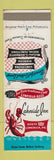 Matchbook Cover - Lakeside Inn Limerick PA lobster
