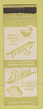 Matchbook Cover - Biser's Restaurant Jacksonville FL