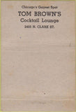 Matchbook Cover - Palma De Mallorca Tito's Chivas Regal Spain 40 Strike