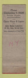 Matchbook Cover - Sea Shore Restaurant  New York City WORN