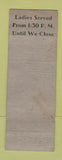 Matchbook Cover - Dyer's Chop House Toledo OH lobster