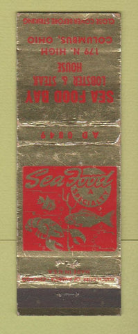 Matchbook Cover - Sea Food Bay Lobster Steak House Columbus OH WORN