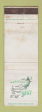 Matchbook Cover - mermaid girlie Manamar Feed San Pedro CA WORN