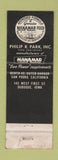 Matchbook Cover - mermaid girlie Manamar Feed San Pedro CA WORN