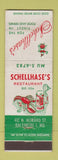 Matchbook Cover - Schellhase's Restaurant Baltimore MD lobster