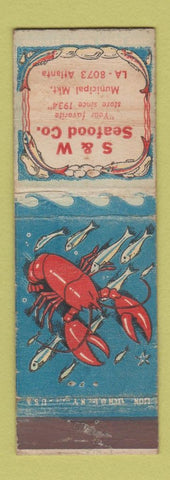 Matchbook Cover - S&W Seafood Atlanta GA WEAR