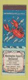 Matchbook Cover - Washington Square Restaurant Newport RI lobster