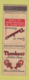 Matchbook Cover - Theodore's Lobster House Portland ME feature lobster