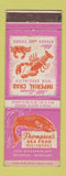 Matchbook Cover - Thompson's Seafood Restaurant Bethesda MD lobster
