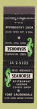 Matchbook Cover - Fred Wenner's Seahorse Fort Lauderdale FL