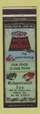 Matchbook Cover - Schwarzwald Inn Philadelphia PA lobster