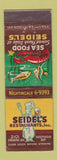 Matchbook Cover - Seidel's Restaurants Sheepshead Bay NY lobster