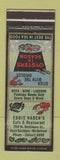 Matchbook Cover - Eddie Naden's Cafe Restaurant Baltimore MD lobster
