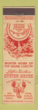 Matchbook Cover - Loffler Brothers Oyster House Coral Gables FL feature