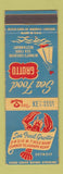 Matchbook Cover - Sea Food Grotto Detroit MI lobster BLUE