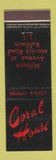 Matchbook Cover - Coral House Baldwin LI NY feature