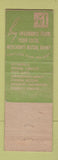 Matchbook Cover - Paul Leff Insurance Freeport NY WEAR