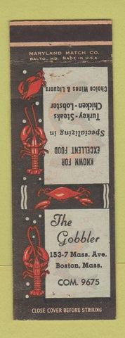 Matchbook Cover - The Gobbler Boston MA lobster