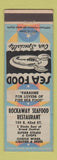 Matchbook Cover - Rockaway Seafood Restaurant  New York City #2 BLUE