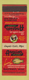 Matchbook Cover - Angelo's Place Gulfport MS seafood