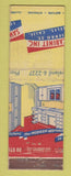 Matchbook Cover - Saw Cabinet Company Los Angeles CA MISCUT 30 Stick MISPRINT