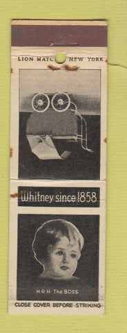 Matchbook Cover - Whtiney Baby Carriage Leominster MA