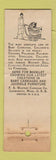 Matchbook Cover - Whtiney Baby Carriage Leominster MA