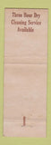 Matchbook Cover - Phillips Cleaners Cincinnati OH