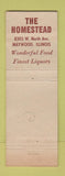 Matchbook Cover - The Homestead Restaurant Maywood IL