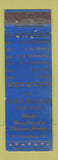 Matchbook Cover - Mary Bradford's Dining Room St Petersburg FL WORN
