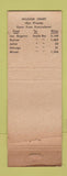 Matchbook Cover - The Snack Bar Chicago Heights IL YELLOW