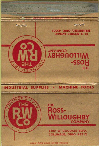 Matchbook Cover - Precision Steel Toledo OH 40 Strike