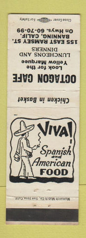 Matchbook Cover - Octagon Cafe Banning CA