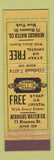 Matchbook Cover - Hermgus Watch Company New York City