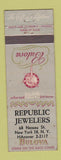Matchbook Cover - Bulova Watches Republic New York CITy