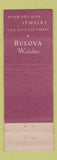 Matchbook Cover - Bulova Watches Morris Ticke Brooklyn NY