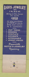 Matchbook Cover - Davis Jewelry Harrisburg PA
