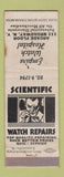 Matchbook Cover - Empire Watch Hospital Repair New York City