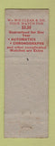 Matchbook Cover - Empire Watch Hospital Repair New York City
