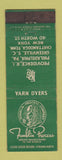 Matchbook Cover - Franklin Process Dyers Providence RI Benjamin