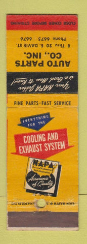 Matchbook Cover - NAPA Auto Parts
