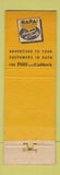 Matchbook Cover - NAPA Auto Parts