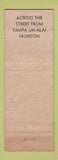 Matchbook Cover - Zichex Drive In Restaurant Tampa FL