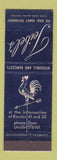 Matchbook Cover - Teibel's Restaurant Rooster Schererville IN