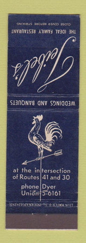 Matchbook Cover - Teibel's Restaurant Rooster Schererville IN