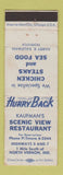 Matchbook Cover - Scenic View Restaurant North Vernon IN